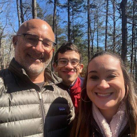 Jim Cantore having fun with Christina and Ben in Blue Ridge, Georgia.